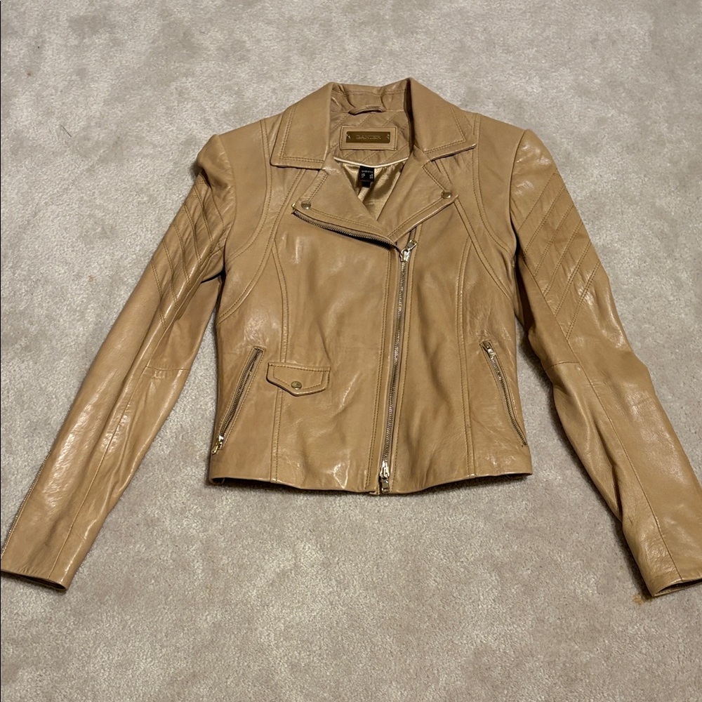 Danier Tan Leather Jacket